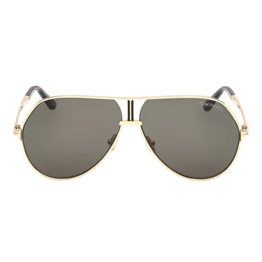 Tom Ford Sunglasses FT1281 30N Rickie-02 Gold/Green Unisex