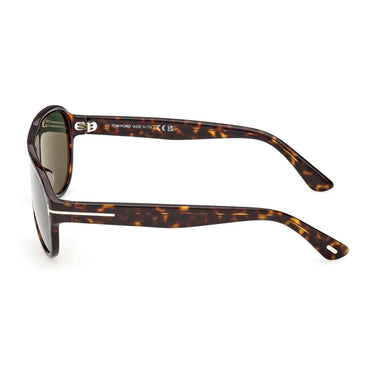 Tom Ford Occhiali da Sole FT1336 52N Samuele Marrone/Verde Uomo 2
