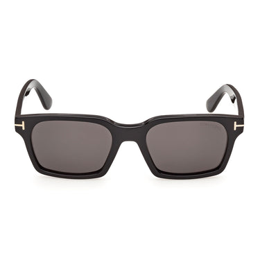 Tom Ford Occhiali da Sole FT1403 01A Hayden Nero Lucido Grigio Sfumato Uomo