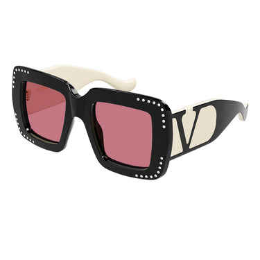 Valentino Occhiali da Sole VG0056S 003 Nero Avorio/Rosso Donna