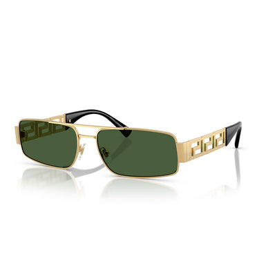 Versace Occhiali da Sole VE2257 100271 Oro Verde Scuro Unisex 2