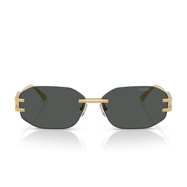 Versace Lunettes de Soleil VE2274 100287 Or Gris Foncé Unisexe