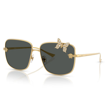 Versace Occhiali da Sole VE2282 100287 Oro/Grigio Scuro Donna