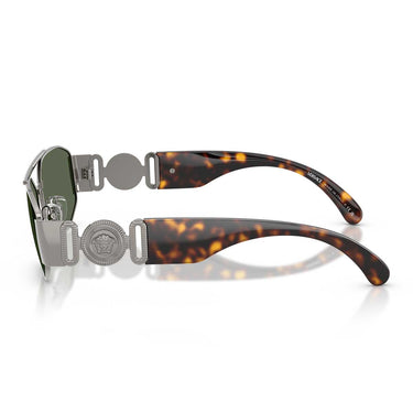 Versace Occhiali da Sole VE2287 100171 Gunmetal/Verde Scuro Uomo 3