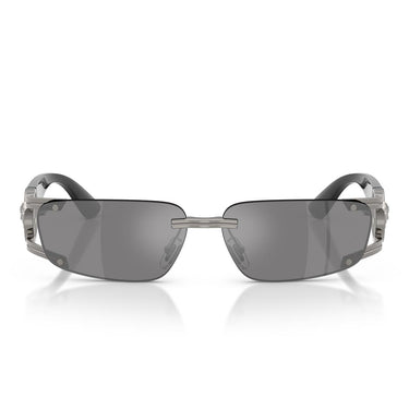 Versace Occhiali da Sole VE2291 10006G Gunmetal/Grigio Scuro Specchiato Argento Uomo