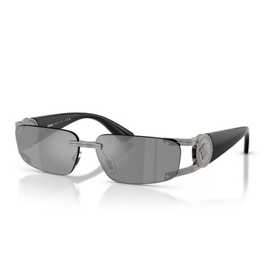 Versace Occhiali da Sole VE2291 10006G Gunmetal/Grigio Scuro Specchiato Argento Uomo 1