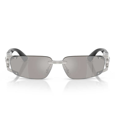Versace Occhiali da Sole VE2291 10016G Argento/Grigio Chiaro Specchiato Argento Uomo