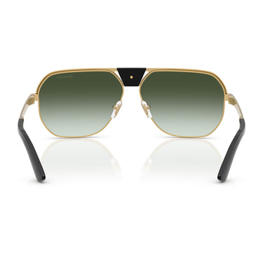 Versace Occhiali da Sole VE2294 10028E Oro Verde Sfumato Uomo 5