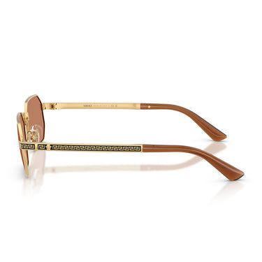 Versace Occhiali da Sole VE2297 100273 Oro Marrone Uomo 3