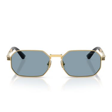 Versace Occhiali da Sole VE2297 100280 Oro Azzurro Uomo