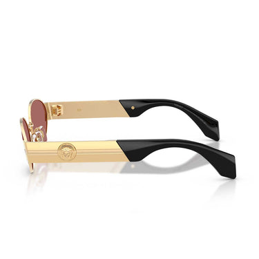 Versace Occhiali da Sole VE2301 152369 Oro/Violetto Scuro Uomo 3