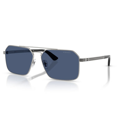 Versace Occhiali da Sole VE2306 152680 Argento Blu Scuro Uomo 2