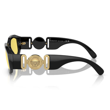 Versace Occhiali da Sole VE4361 GB1/85 Biggie Nero/Giallo Unisex 2