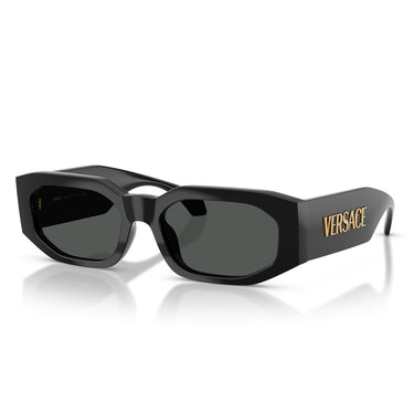 Versace Lunettes de Soleil VE4489U GB1/87 Noir/Gris Foncé Unisexe