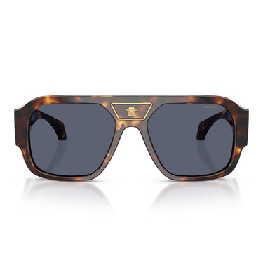 Versace Occhiali da Sole VE4508U 55372V Marrone/Blu Scuro Uomo Polarizzati