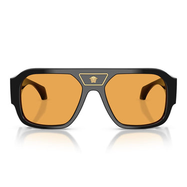 Versace Occhiali da Sole VE4508U GB1/7 Nero/Arancione Uomo
