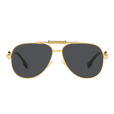 Versace Sunglasses VE2236 100287 Gold/Dark Gray Unisex