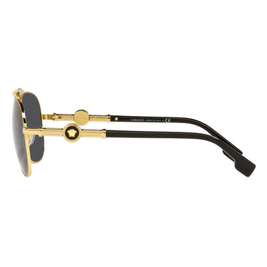 Versace Lunettes de Soleil VE2236 100287 Or/Gris Foncé Unisexe 2