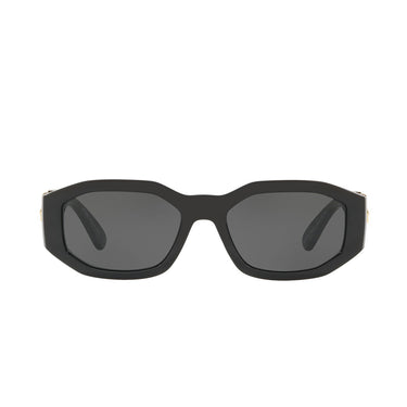 Versace Lunettes de Soleil VE4361 GB1/87 Biggie Noir/Gris Foncé Unisexe