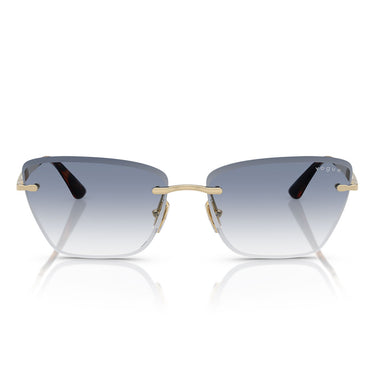 Vogue Occhiali da Sole VO4332S 848 19 Oro Pallido Trasparente Sfumato Azzurro Donna