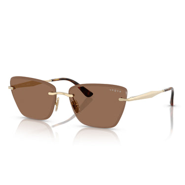 Vogue Sunglasses VO4332S 848/73 Pale Gold/Dark Brown Women's