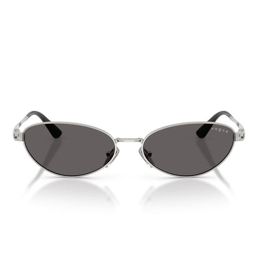 Vogue Occhiali da Sole VO4369S 323 87 Argento Nero Grigio Fumo Donna