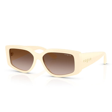 Vogue Occhiali da Sole VO5642SU 316713 Full Ivory Marrone Sfumato Donna 2