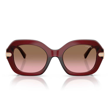 Vogue Occhiali da Sole VO5706SB 328614 Bordeaux Trasparente/Rosa Sfumato Marrone Donna