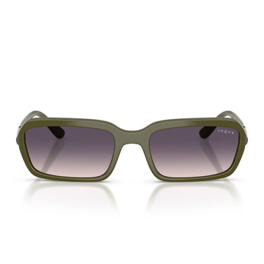 Vogue Occhiali da Sole VO5744S 318536 Verde Militare Rosa Sfumato Grigio Donna