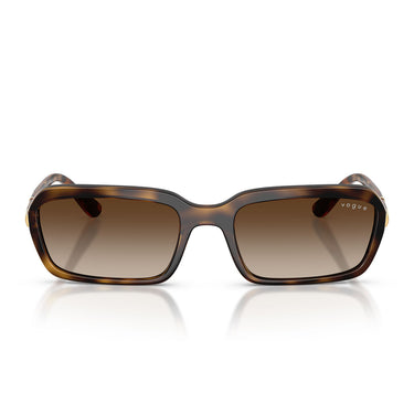 Vogue Occhiali da Sole VO5744S W65613 Marrone Scuro Marrone Sfumato Donna