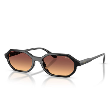 Vogue Occhiali da Sole VO5749S W44 78 Nero Arancione Sfumato Violetto Donna 2