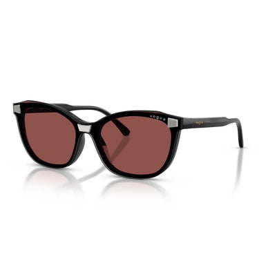 Vogue Occhiali da Vista VO5746S 20711W Nero/Trasparente con Clip Rosso Donna 2