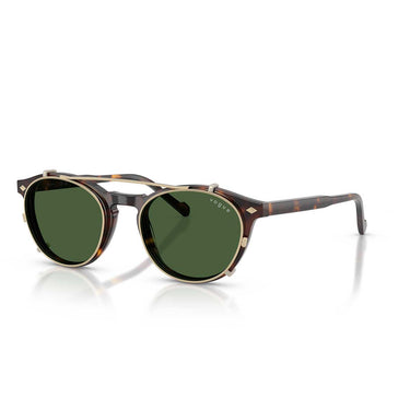 Vogue Occhiali da Vista VO5751S W6561W Marrone Scuro/Trasparente con Clip Verde Uomo 2
