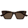 Alexander McQueen Occhiali da Sole AM0536S 002 Marrone Marrone Donna 