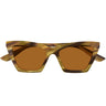 Alexander McQueen Occhiali da Sole AM0536S 006 Marrone Chiaro Marrone Donna