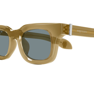 Alexander McQueen Occhiali da Sole AM0547S 004 Marrone Grigio Uomo 3