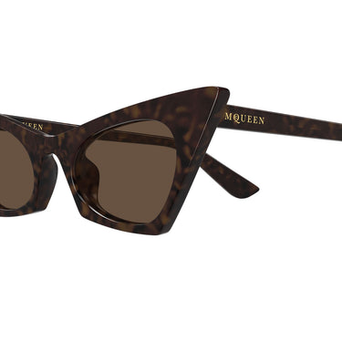 Alexander McQueen Occhiali da Sole AM0557S 002 Marrone Marrone Donna 3
