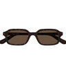 Alexander McQueen Occhiali da Sole AM0558S 002 Marrone Marrone Uomo