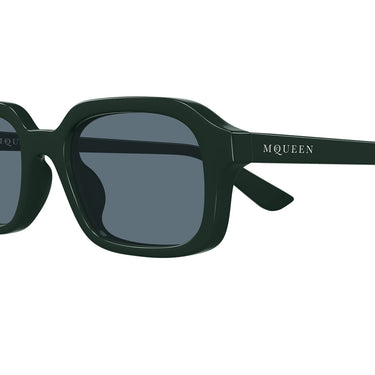 Alexander McQueen Occhiali da Sole AM0558S 004 Verde Blu Uomo 3