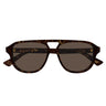 Alexander McQueen Occhiali da Sole AM0573S 002 Marrone/Marrone Unisex