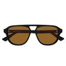 Alexander McQueen Occhiali da Sole AM0573S 003 Nero/Marrone Unisex