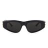 Balenciaga Sunglasses BB0095S 001 Black-Grey Women