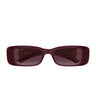 Balenciaga Occhiali da Sole BB0096S 028 Burgundy/Viola Unisex
