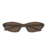 Balenciaga Occhiali da Sole BB0402S 008 Marrone Marrone Donna 