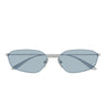 Balenciaga Occhiali da Sole BB0412S 005 Rutenio Azzurro Unisex 