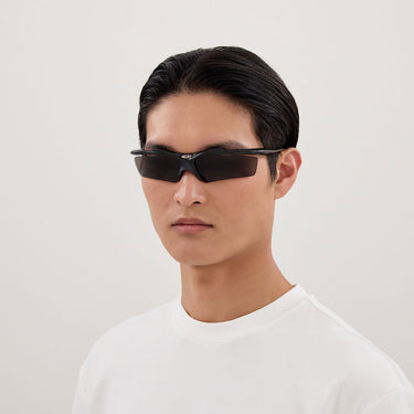 Balenciaga Sunglasses BB0420S 001 Black Grey Unisex 5