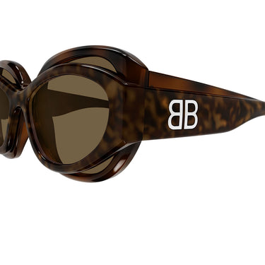 Balenciaga Occhiali da Sole BB0456S 003 Marrone Marrone Unisex  3