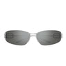 Balenciaga Occhiali da Sole BB0484S 003 Rutenio Argento Donna  