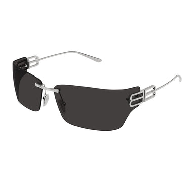 Balenciaga Occhiali da Sole BB0485SA 001 Rutenio Grigio Unisex  2