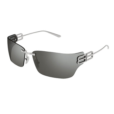 Balenciaga Sunglasses BB0485SA 003 Ruthenium/Silver Unisex